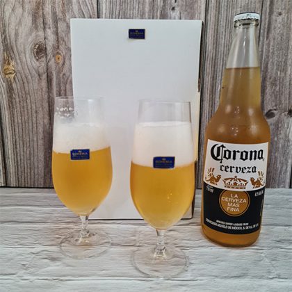 CH165 - Caja regalo con 2 copas Cerveza